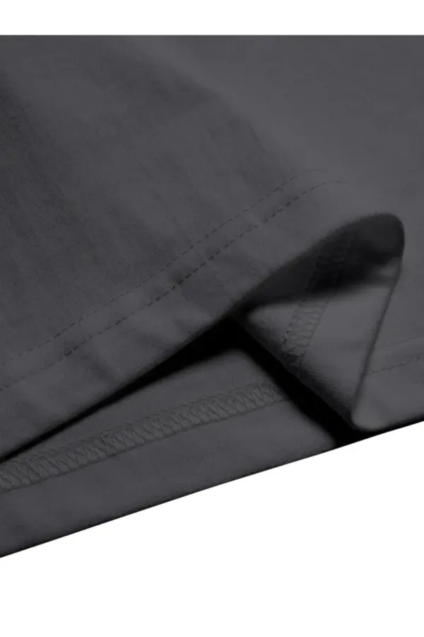Utangaç Ayıcık Baskılı Duman Gri Oversize T-Shirt - L-alttext2