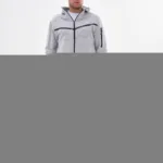 Yeni Sezon Tech Fleece Gri Erkek Spor Eşofman Takımı - Tshirt Hediyeli Ürün - XL-alttext1