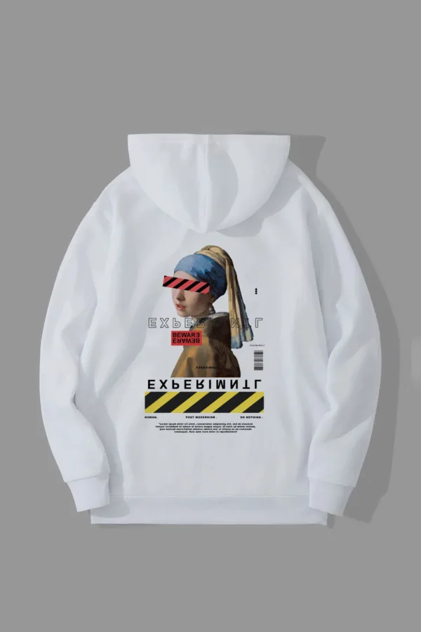 inci Küpeli Kız Tasarım Kapüşonlu Sweatshirt Hoodie - XL-alttext1
