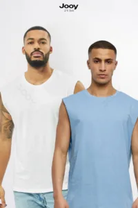 2'li Kampanyalı Set Erkek Antrenman Sporcu Atleti Oversize Kolsuz T-Shirt-alttext1